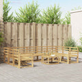Outdoor-Sofagarnitur 10 pcs Weiß Massivholz Akazie
