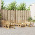 Outdoor-Sofagarnitur 10 pcs Weiß Massivholz Akazie