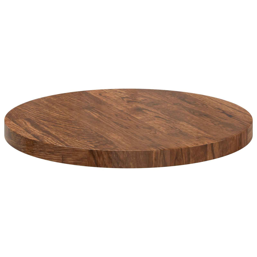 Tischplatte Hellbraun Ø 40 x 2,5 cm Massivholz Eiche