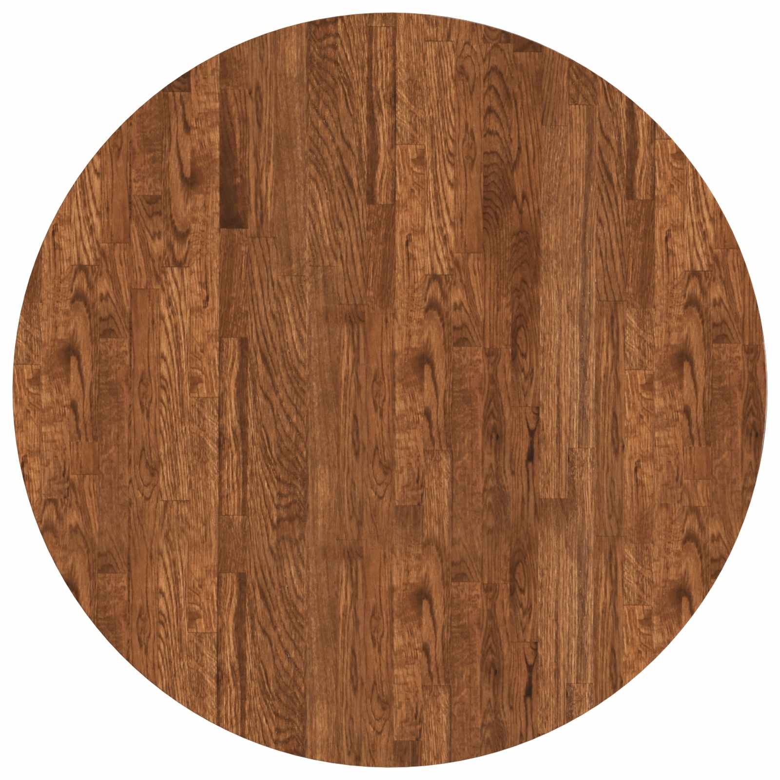 Tischplatte Hellbraun Ø 80 x 2,5 cm Massivholz Eiche