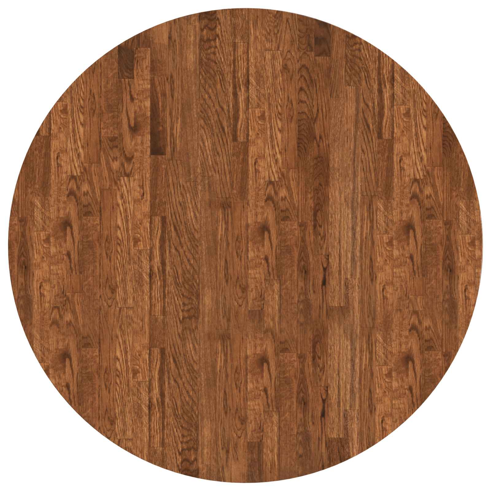 Tischplatte Hellbraun Ø 90 x 2,5 cm Massivholz Eiche