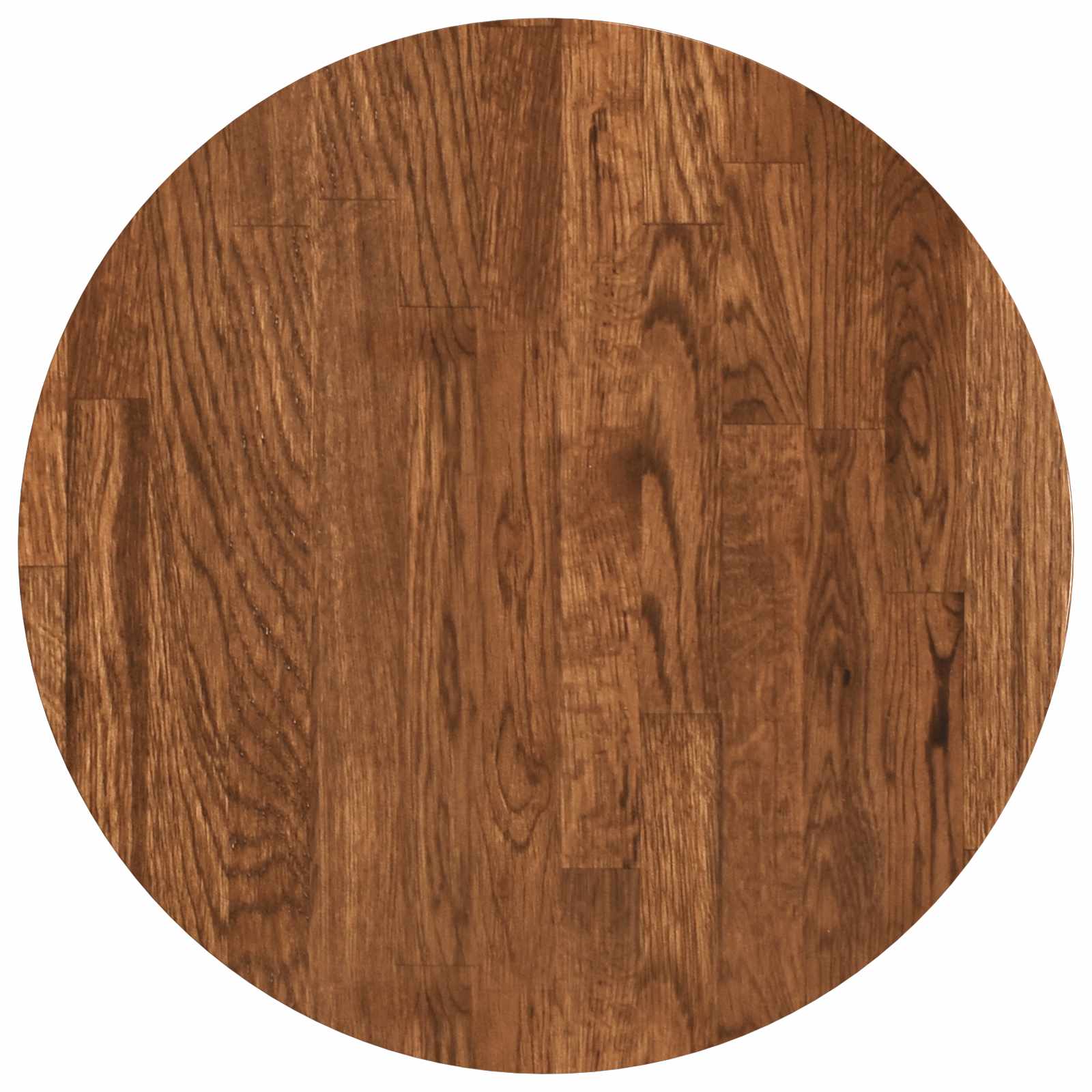 Tischplatte Hellbraun Ø 40 x 4 cm Massivholz Eiche