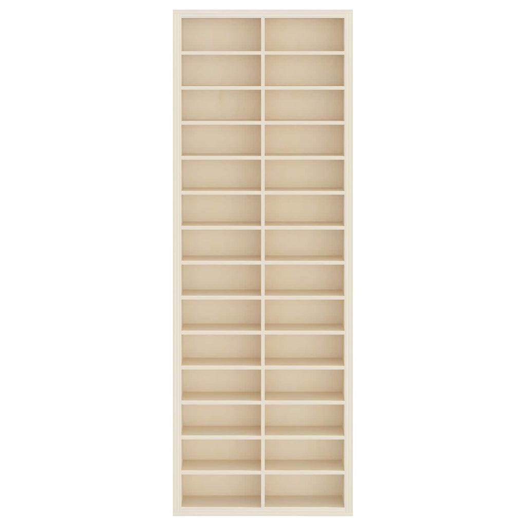 Wanddisplay-Case mit Regal Beige 21 x 4,5 x 59 cm Holzwerkstoff