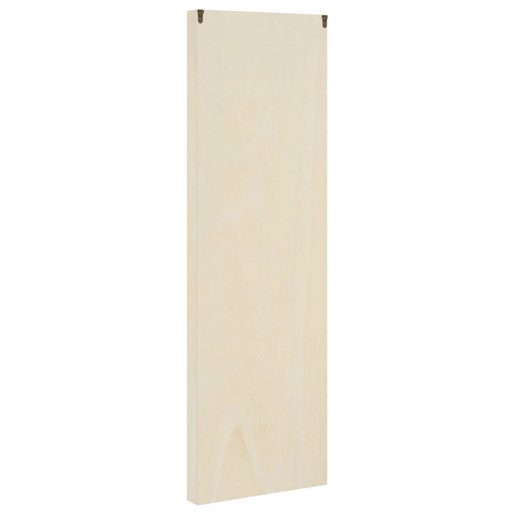 Wanddisplay-Case mit Regal Beige 30 x 4,5 x 96 cm Holzwerkstoff