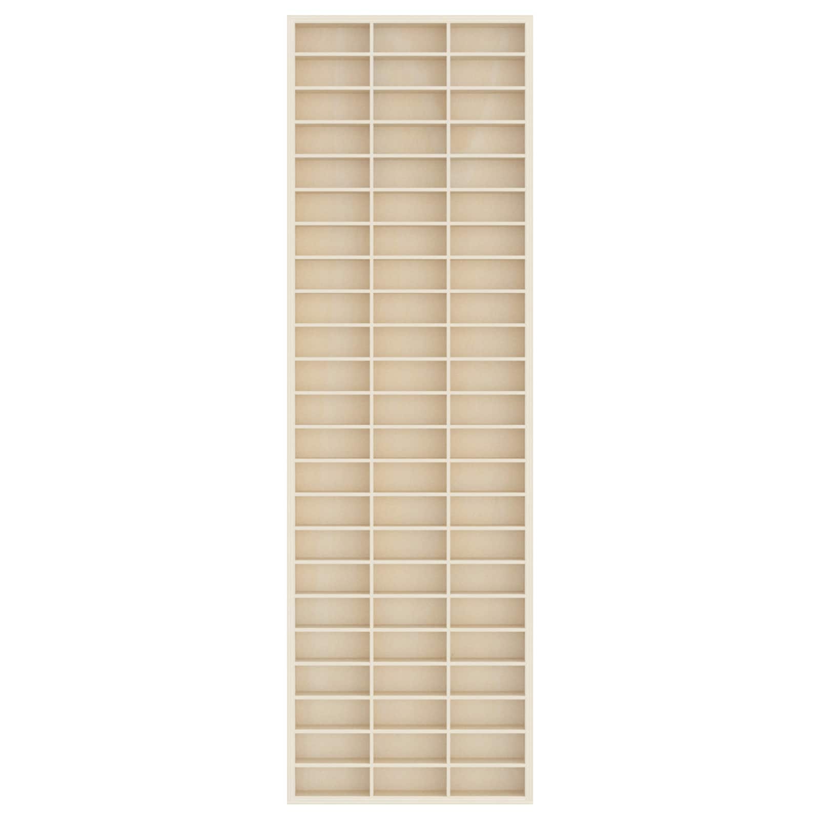 Wanddisplay-Case mit Regal Beige 30 x 4,5 x 96 cm Holzwerkstoff