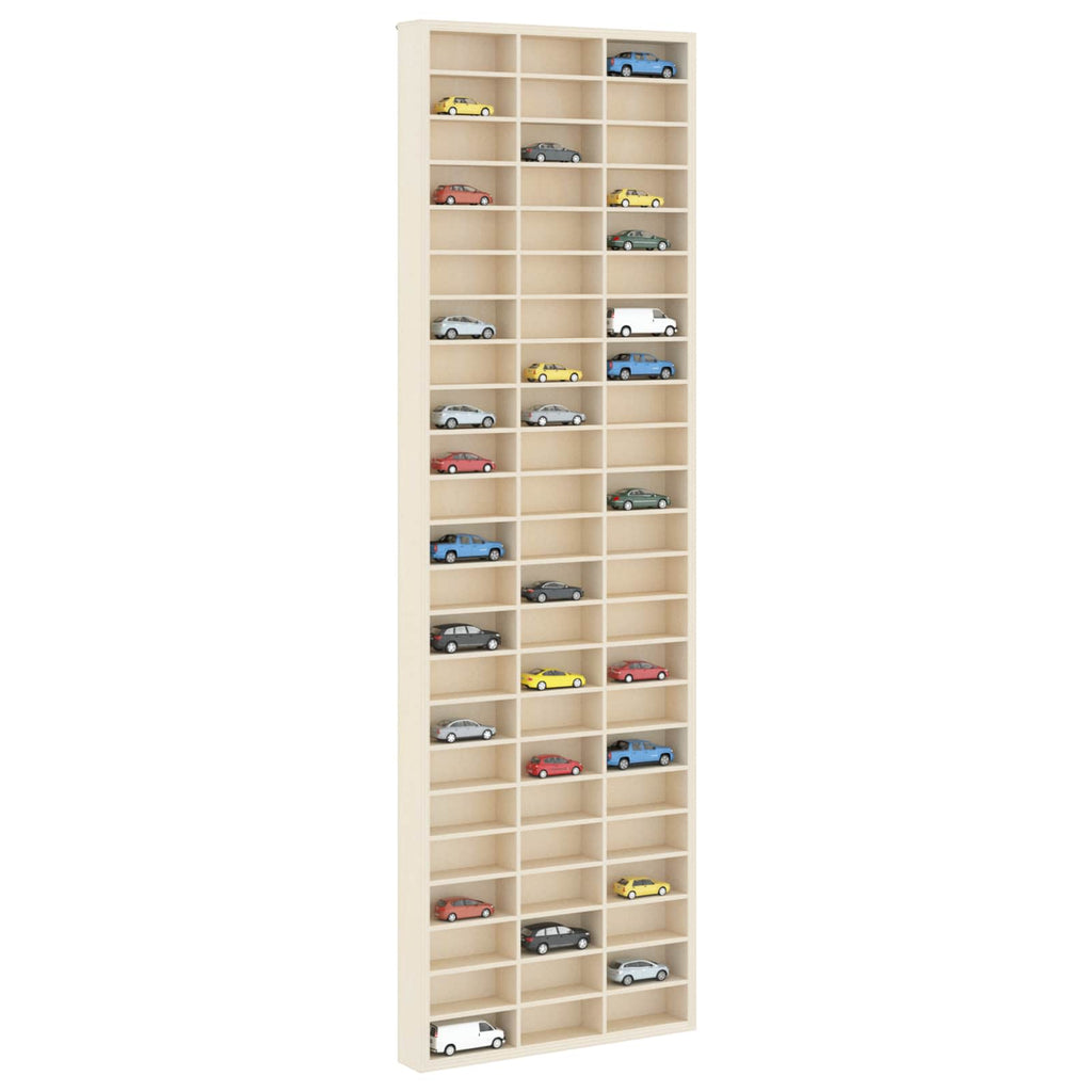 Wanddisplay-Case mit Regal Beige 30 x 4,5 x 96 cm Holzwerkstoff
