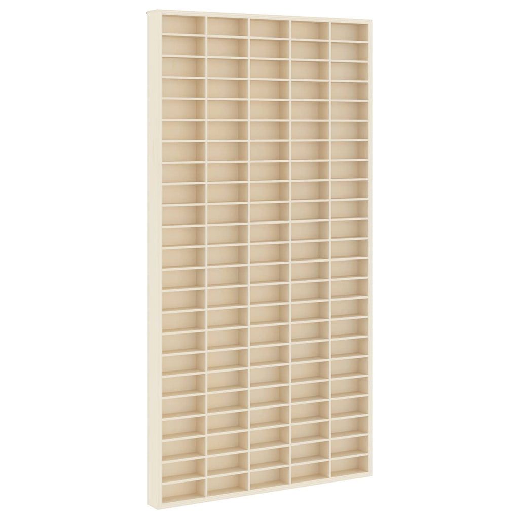 Wanddisplay-Case mit Regal Beige 50 x 4,5 x 96 cm Holzwerkstoff