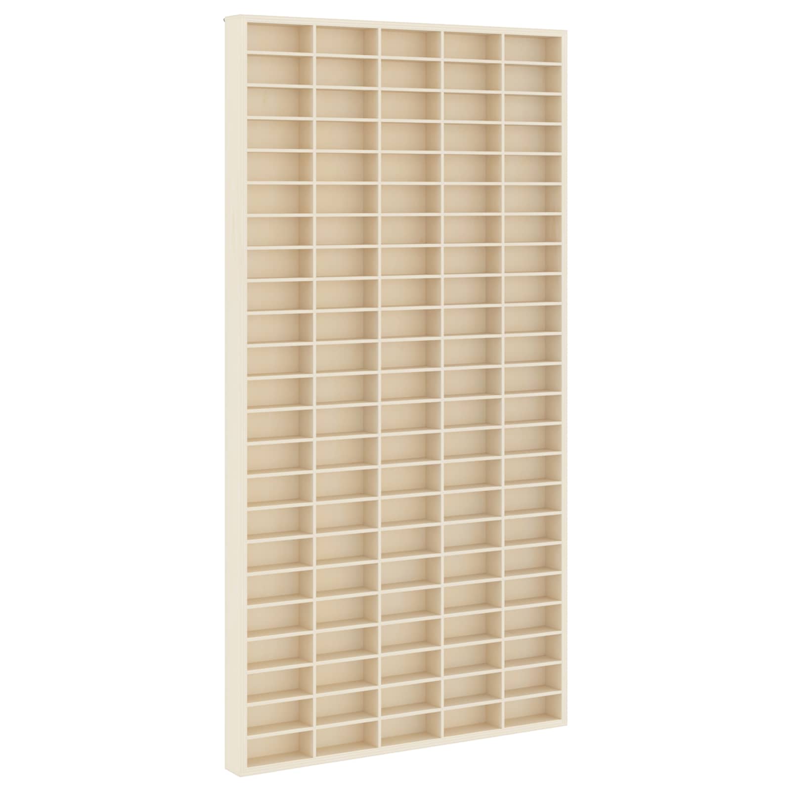 Wanddisplay-Case mit Regal Beige 50 x 4,5 x 96 cm Holzwerkstoff