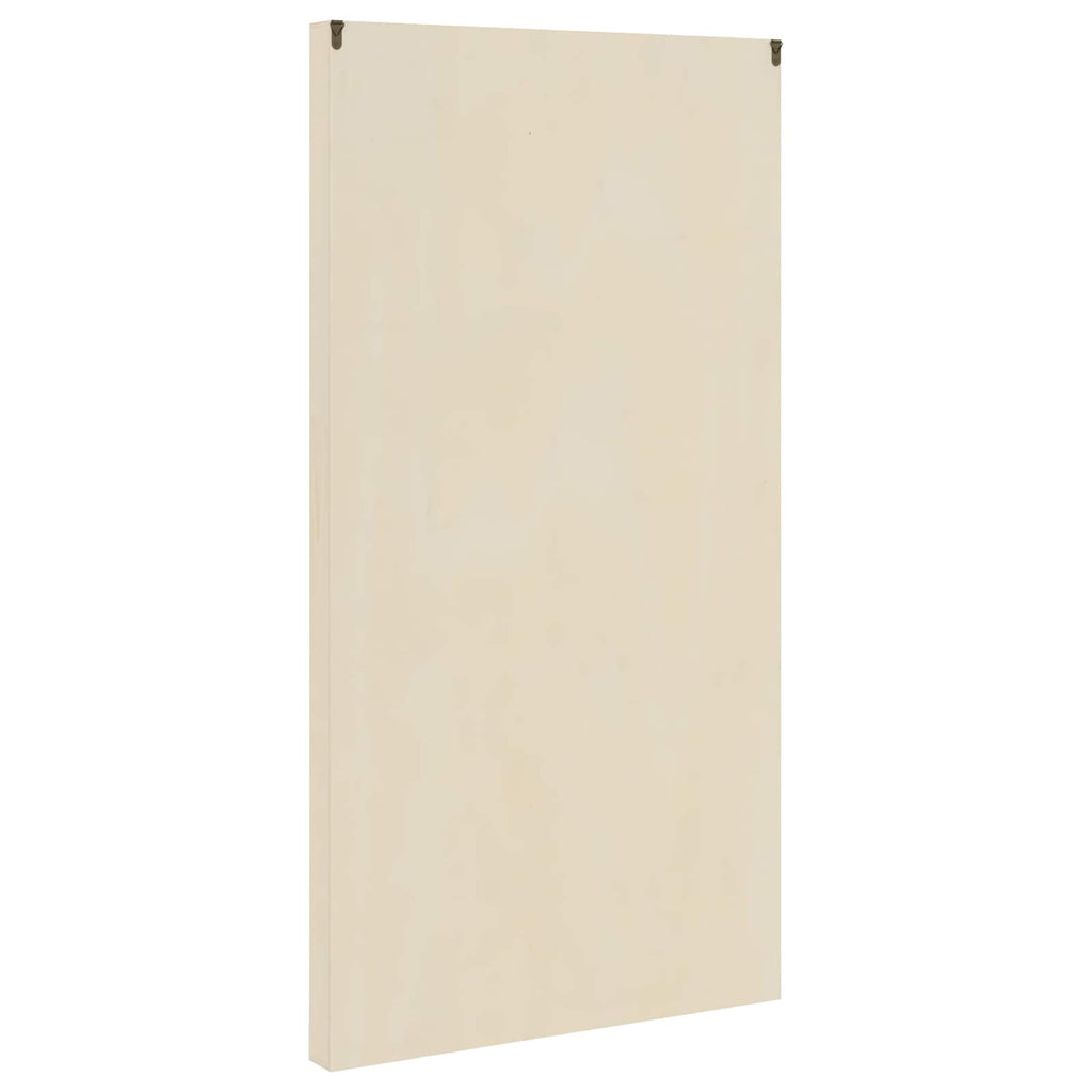 Wanddisplay-Case mit Regal Beige 50 x 4,5 x 96 cm Holzwerkstoff