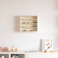 Wanddisplay-Case mit Regal Beige 40 x 8,5 x 37 cm Holzwerkstoff