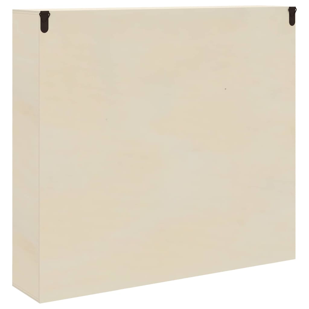 Wanddisplay-Case mit Regal Beige 40 x 8,5 x 37 cm Holzwerkstoff