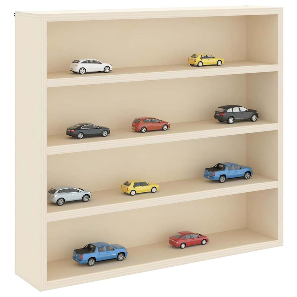 Wanddisplay-Case mit Regal Beige 40 x 8,5 x 37 cm Holzwerkstoff
