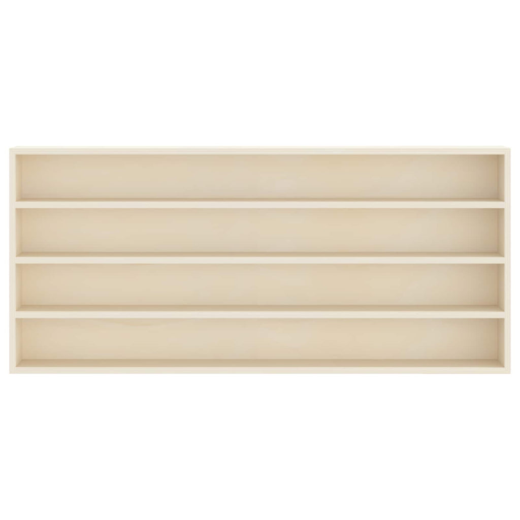 Wanddisplay-Case mit Regal Beige 80 x 8,5 x 36 cm Holzwerkstoff