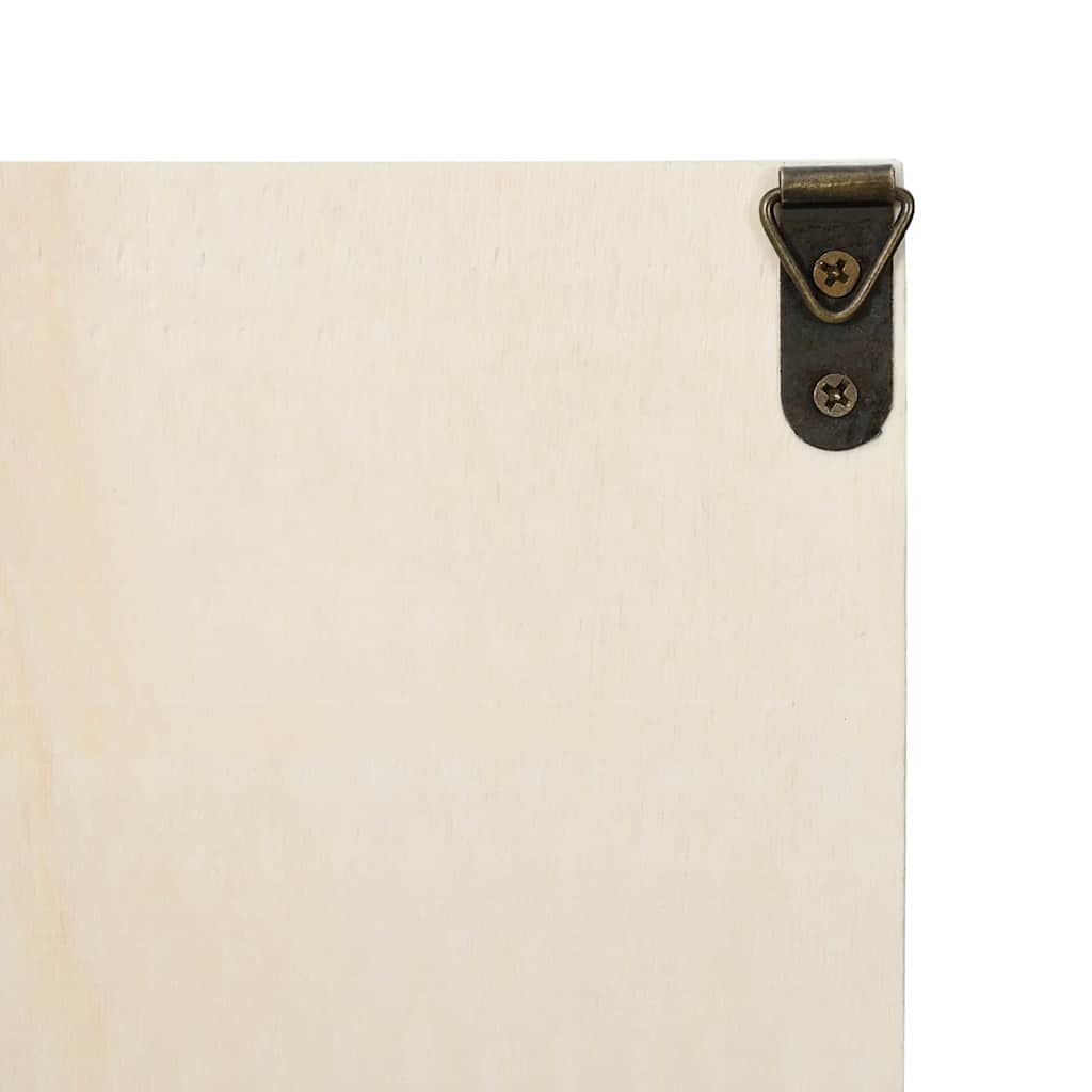 Wanddisplay-Case mit Regal Beige 40 x 8,5 x 54 cm Sperrholz