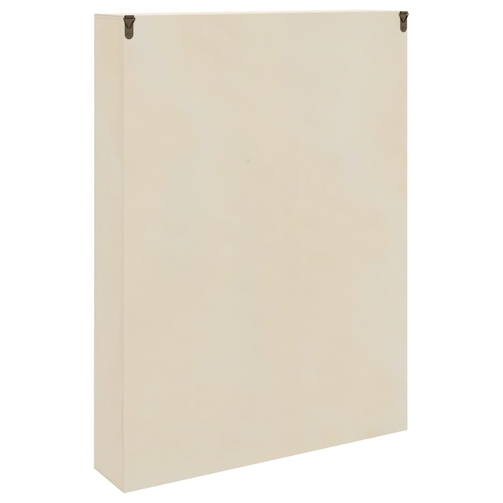 Wanddisplay-Case mit Regal Beige 40 x 8,5 x 54 cm Sperrholz