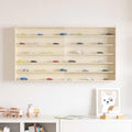 Wanddisplay-Case mit Regal Beige 100 x 8,5 x 54 cm Sperrholz