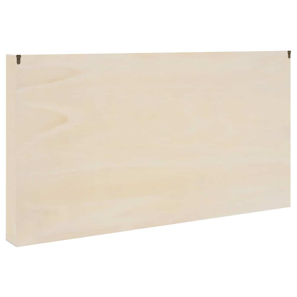 Wanddisplay-Case mit Regal Beige 100 x 8,5 x 54 cm Sperrholz