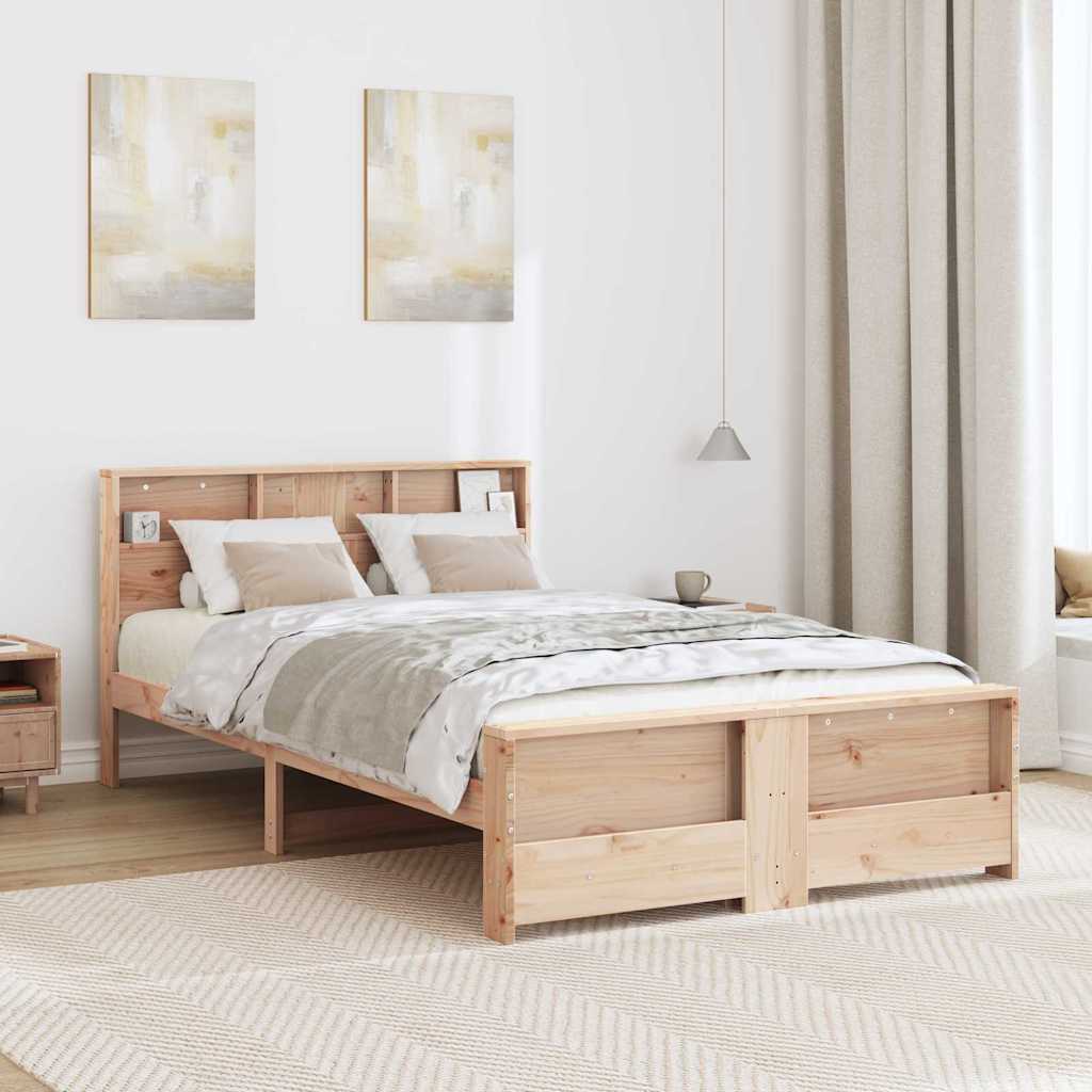 Bettrahmen mit Kopfteil Braun 120 x 200 cm Holzwerkstoff