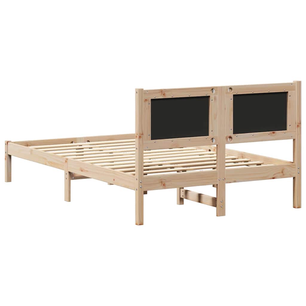 Bettgestell mit gepolstertem Kopfteil Dunkelgrau 120 x 200 cm