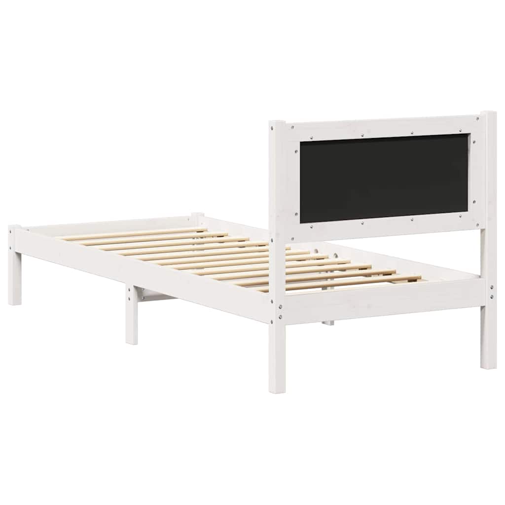 Bettgestell mit gepolstertem Kopfteil Hellgrau 80 x 200 cm