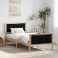 Bettgestell Braun und Schwarz 90 x 200 cm Massivholz Kiefer
