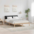 Bettgestell Braun und Schwarz 140 x 190 cm Massivholz Kiefer