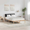 Bettgestell Braun und Schwarz 120 x 190 cm Massivholz Kiefer