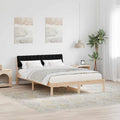 Bettgestell Braun und Schwarz 160 x 200 cm Massivholz Kiefer