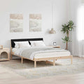 Bettgestell Braun und Schwarz 135 x 190 cm Massivholz Kiefer