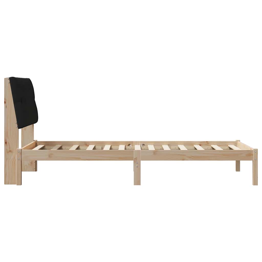 Bettgestell mit gepolstertem Kopfteil Braun 100 x 200 cm