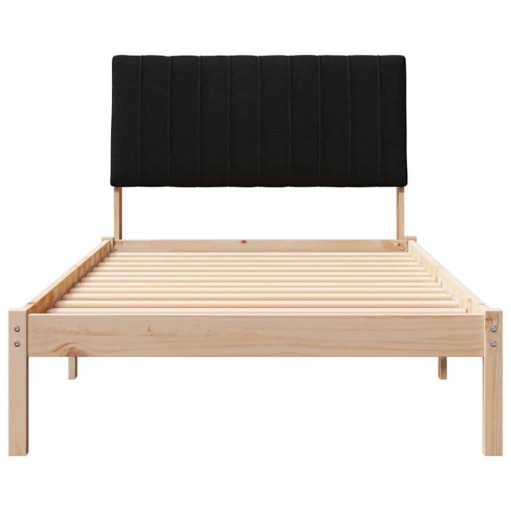 Bettrahmen mit Kopfteil Braun 100 x 200 cm Massives Kiefernholz