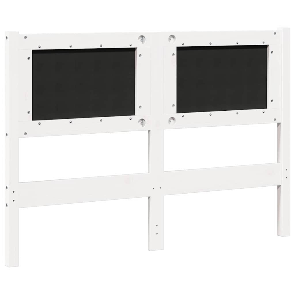 Kopfteil Sonstiges Weiß 120 cm Massivholz Kiefer