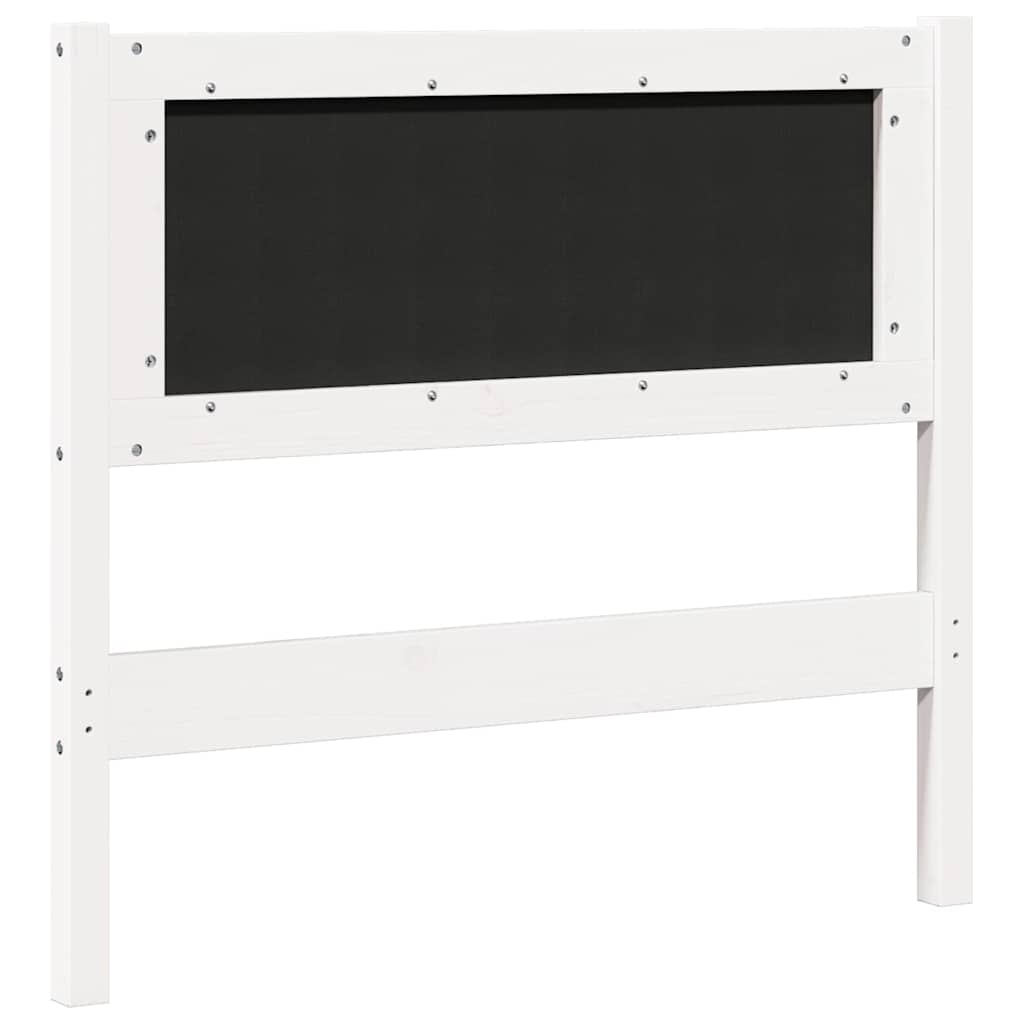 Kopfteil Sonstiges Weiß 100 cm Massivholz Kiefer