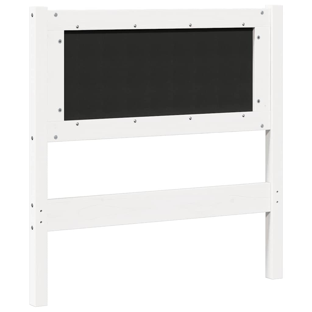 Kopfteil Sonstiges Weiß 75 cm Massivholz Kiefer