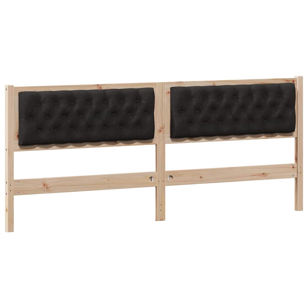 Kopfteil Sonstiges Braun und Schwarz 200 cm Massivholz Kiefer