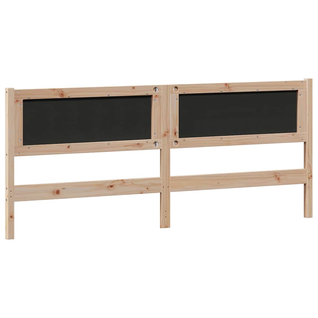 Kopfteil Sonstiges Braun und Taupe 200 cm Massivholz Kiefer