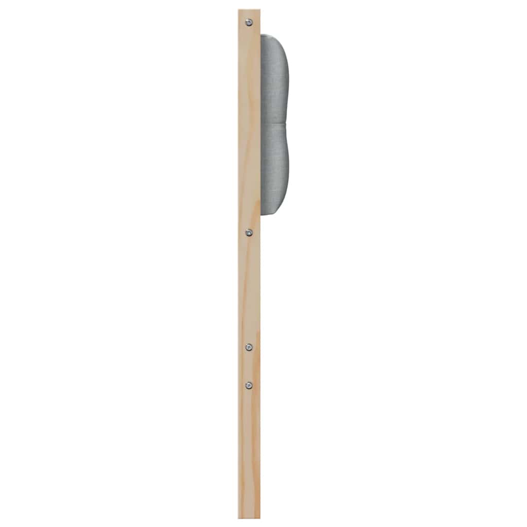Kopfteil Sonstiges Braun und hellgrau 180 cm Massivholz Kiefer