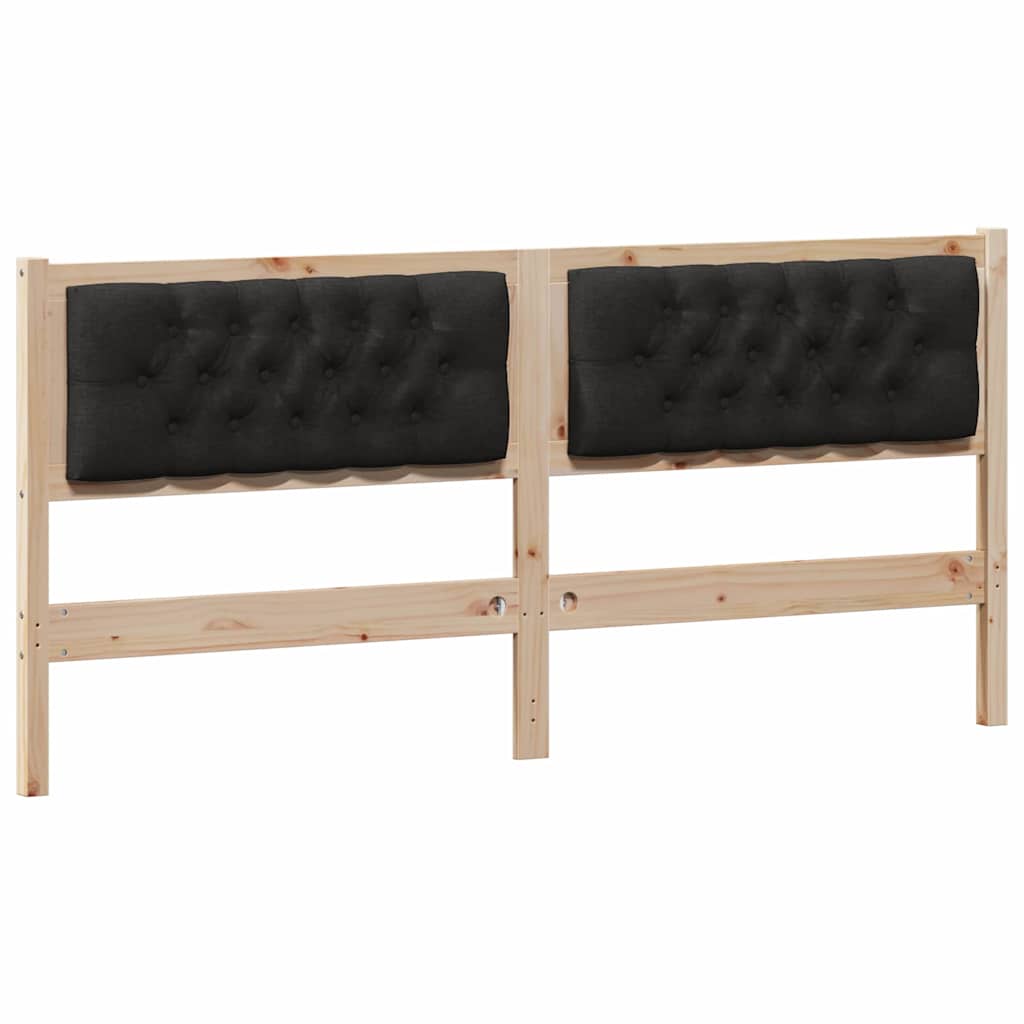 Kopfteil Sonstiges Braun und Schwarz 180 cm Massivholz Kiefer