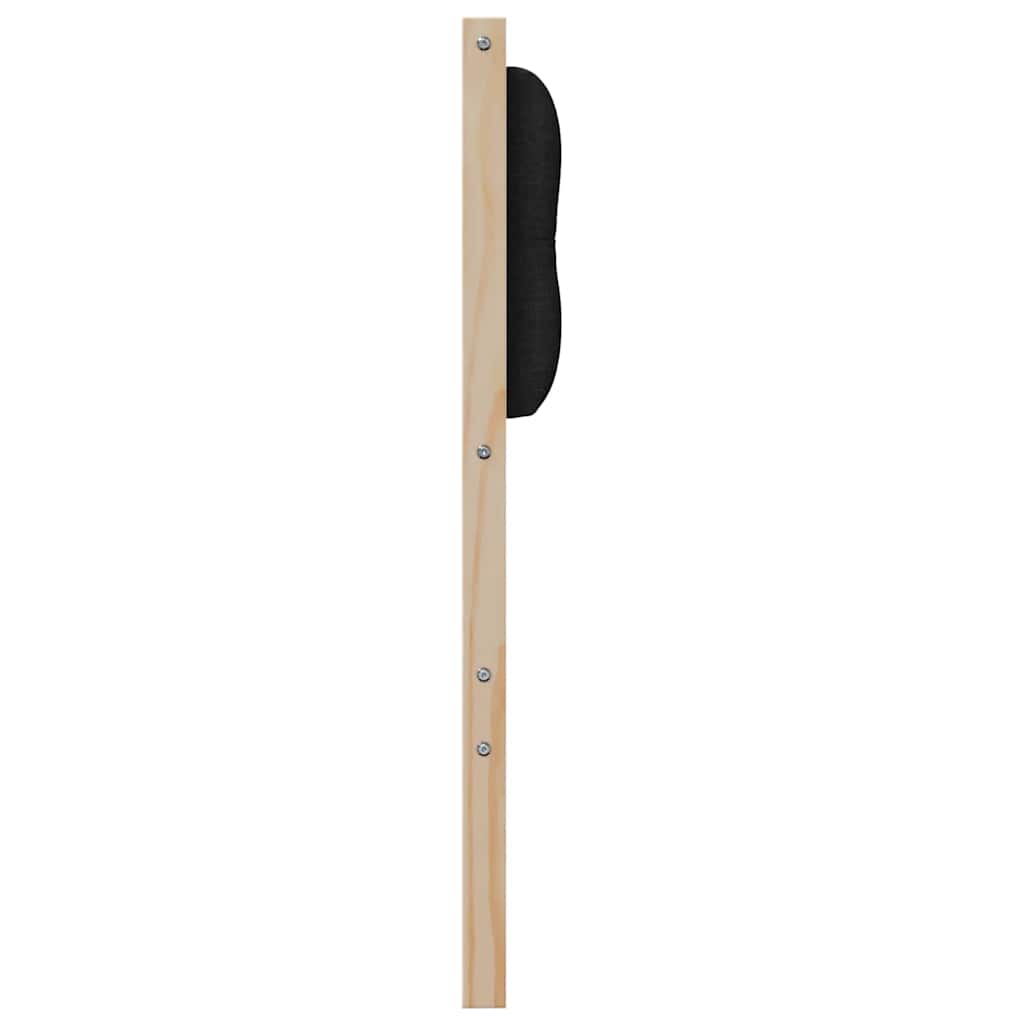 Kopfteil Sonstiges Braun und Schwarz 160 cm Massivholz Kiefer