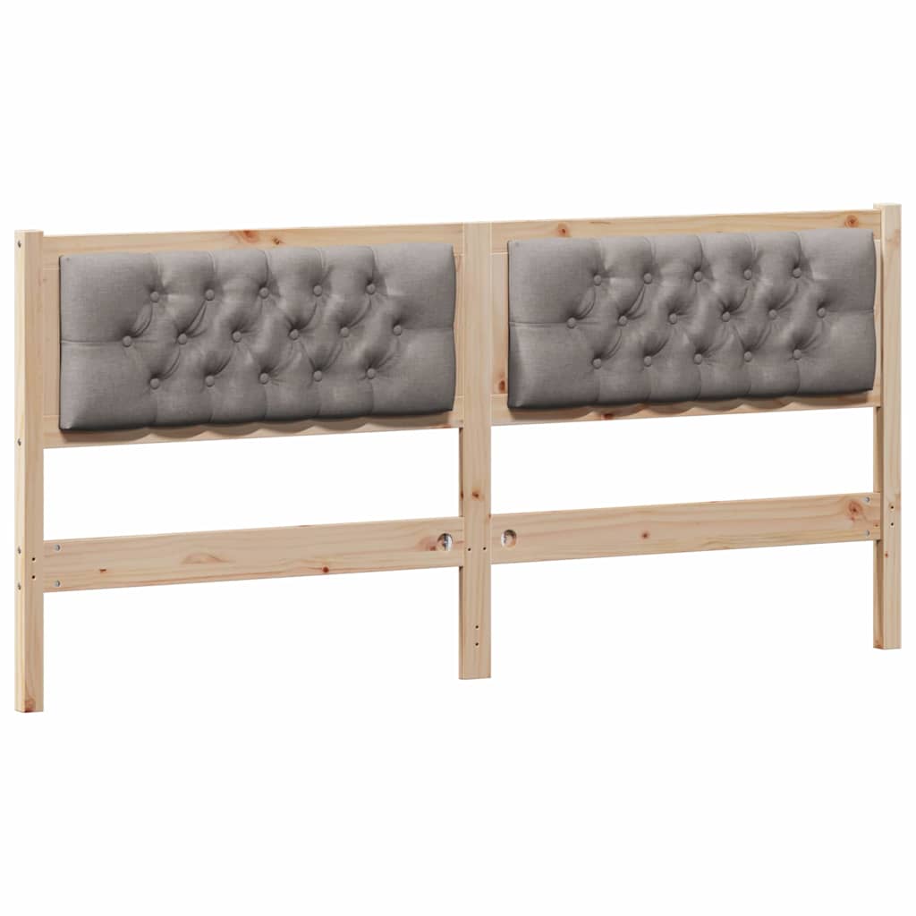 Kopfteil Sonstiges Braun und Taupe 160 cm Massivholz Kiefer