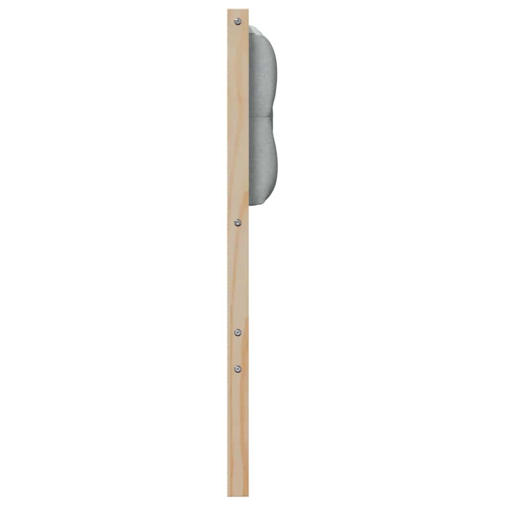 Kopfteil Sonstiges Braun und hellgrau 150 cm Massivholz Kiefer