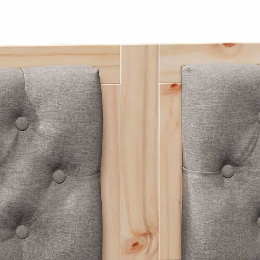 Kopfteil Sonstiges Braun und Taupe 150 cm Massivholz Kiefer