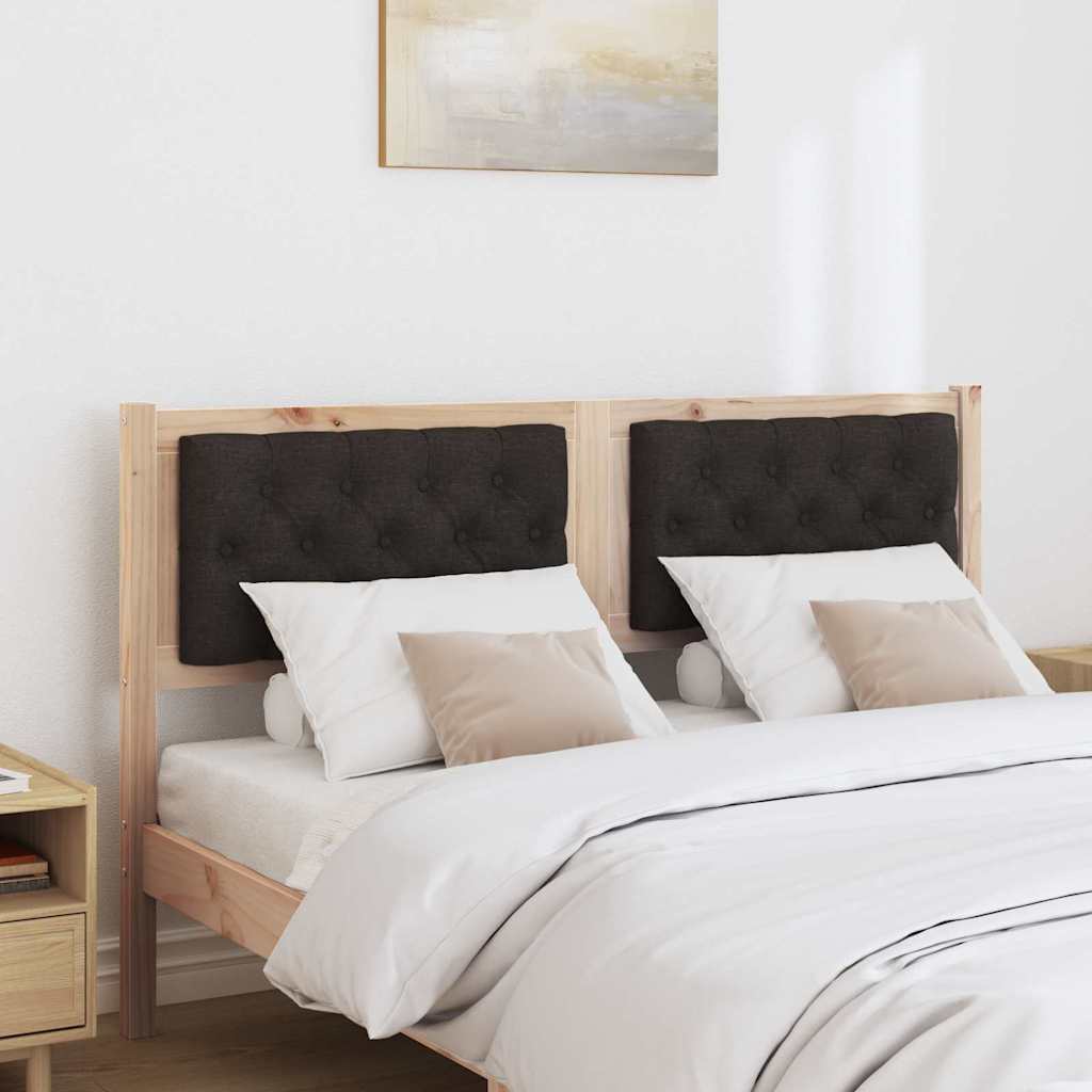 Kopfteil Sonstiges Braun und Schwarz 140 cm Massivholz Kiefer
