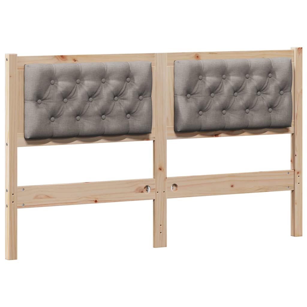 Kopfteil Sonstiges Braun und Taupe 140 cm Massivholz Kiefer
