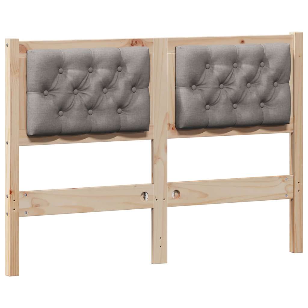 Kopfteil Sonstiges Braun und Taupe 135 cm Massivholz Kiefer