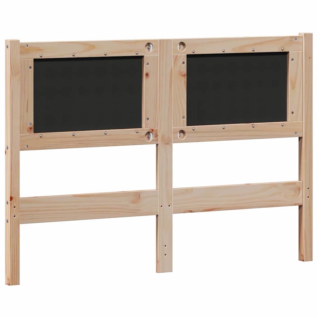 Kopfteil Sonstiges Braun und Schwarz 120 cm Massivholz Kiefer