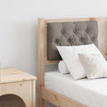 Kopfteil Sonstiges Braun und Taupe 120 cm Massivholz Kiefer