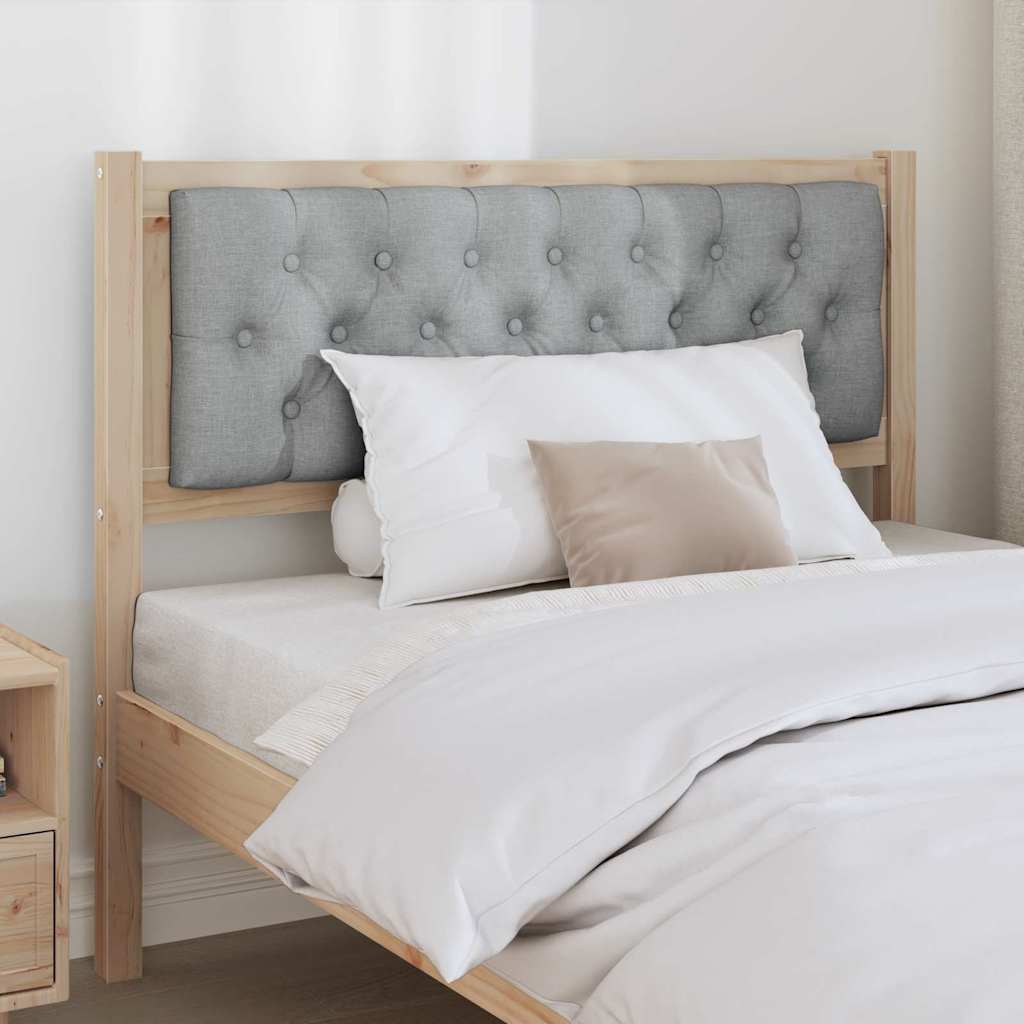 Kopfteil Sonstiges Braun und hellgrau 100 cm Massivholz Kiefer