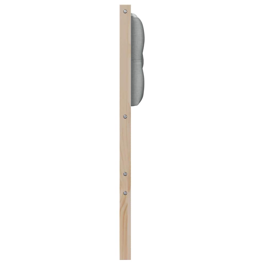 Kopfteil Sonstiges Braun und hellgrau 100 cm Massivholz Kiefer