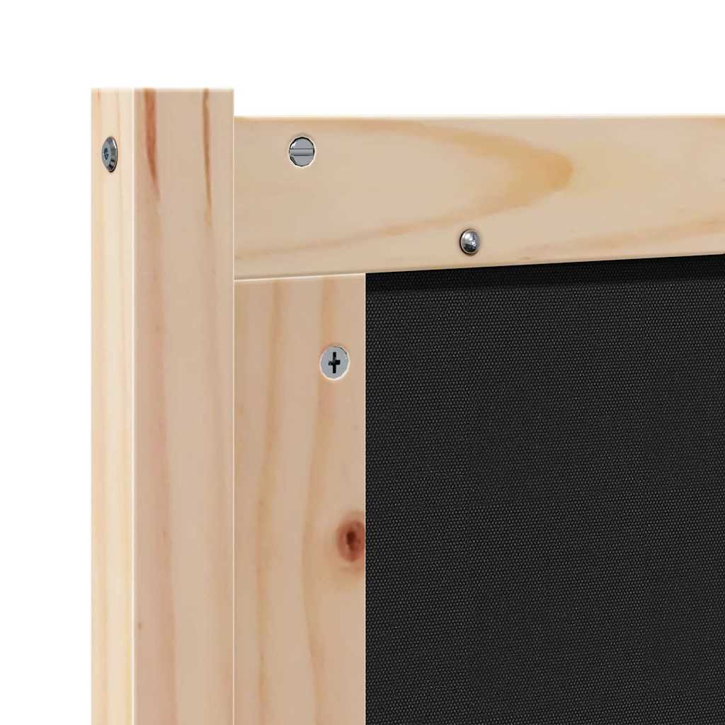 Kopfteil Sonstiges Braun und Schwarz 100 cm Massivholz Kiefer